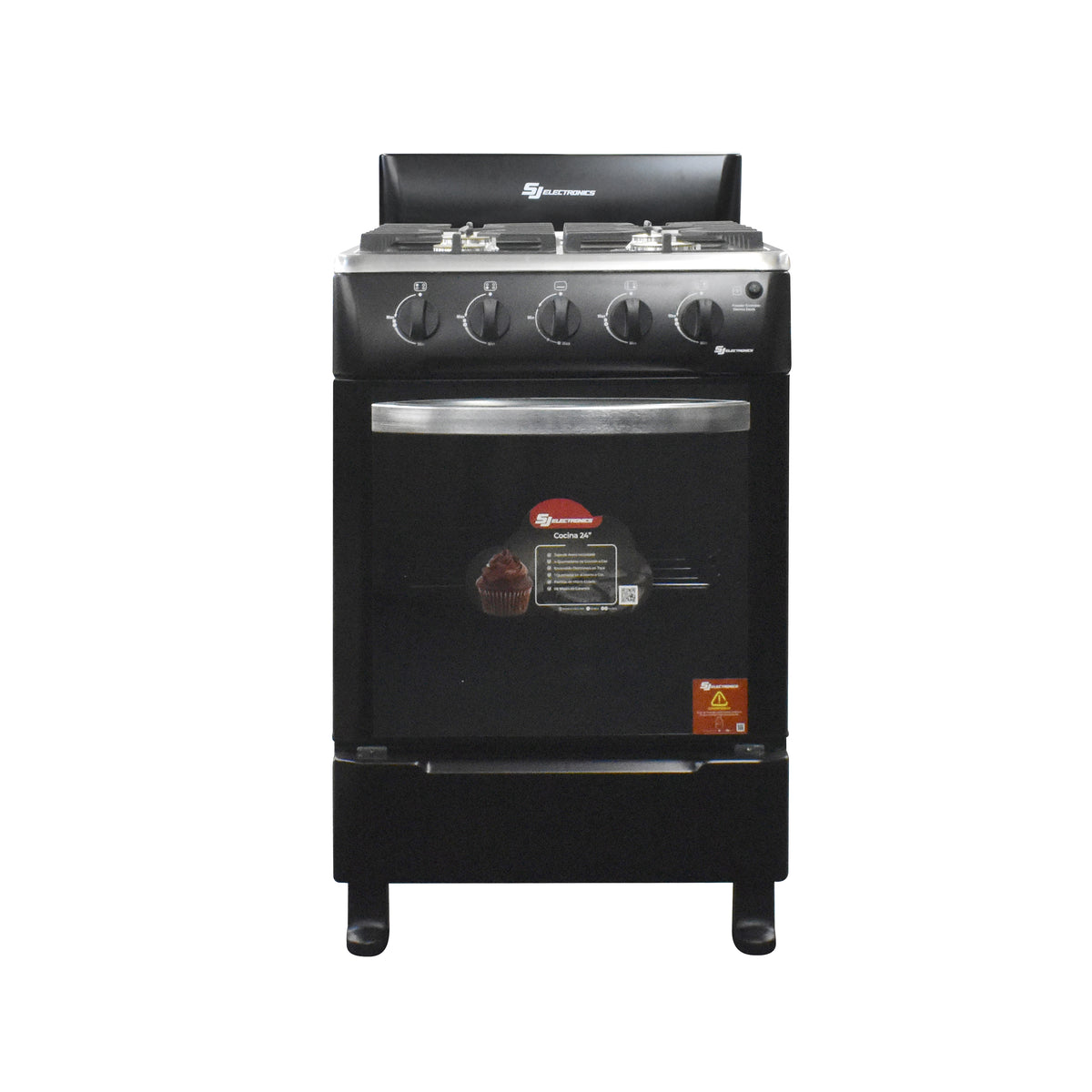 COCINA A GAS 4 FUEGOS POTENCIADA CON HORNO ELÉCTRICO 1/1 GN - 13718700 -  Cocinas profesionales