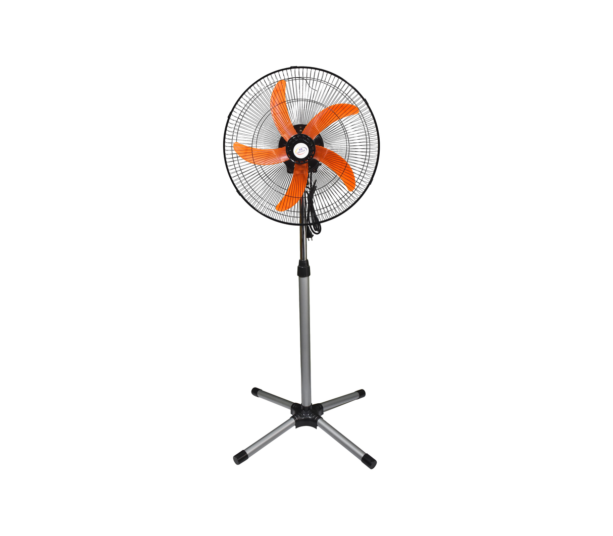 Ventilador con pedestal 18" 5 aspas de plástico naranja Vene Hogar