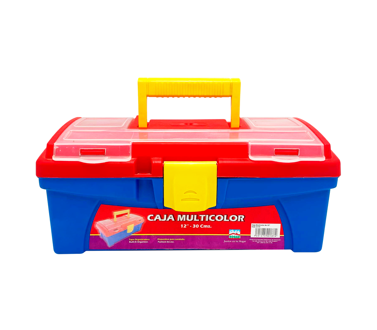 Caja de herramientas 12" Alfa Hogar