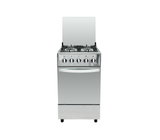 Cocina a gas 20" de piso 4h c/horno acero inox Newkool