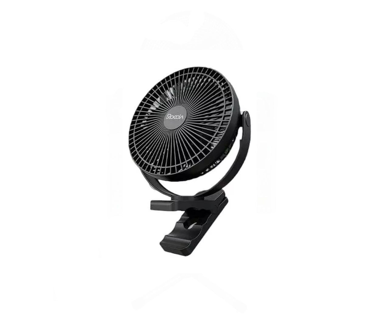 Ventilador recargable de lujo 8" 2 en 1 negro Roccia