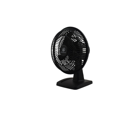 Ventilador de mesa 10" con aspa de plástico negro Fortunne