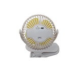 Ventilador de pinza blanco Mo Import