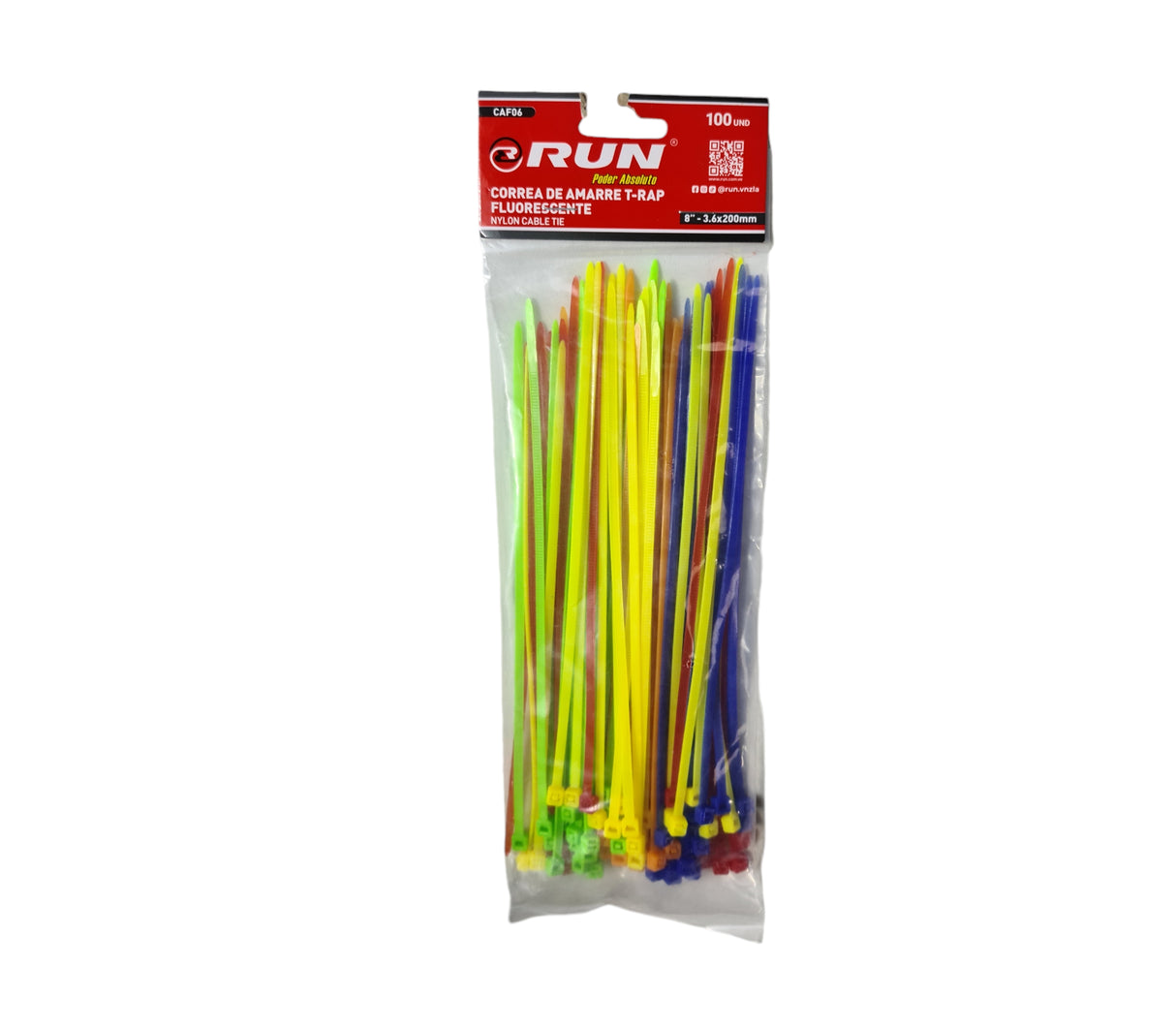 Correa de amarre nylon Fluorescente T-rap Run