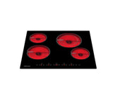 Tope de cocina eléctrico 4 Hornillas 60cm Prestige negro Vetrux