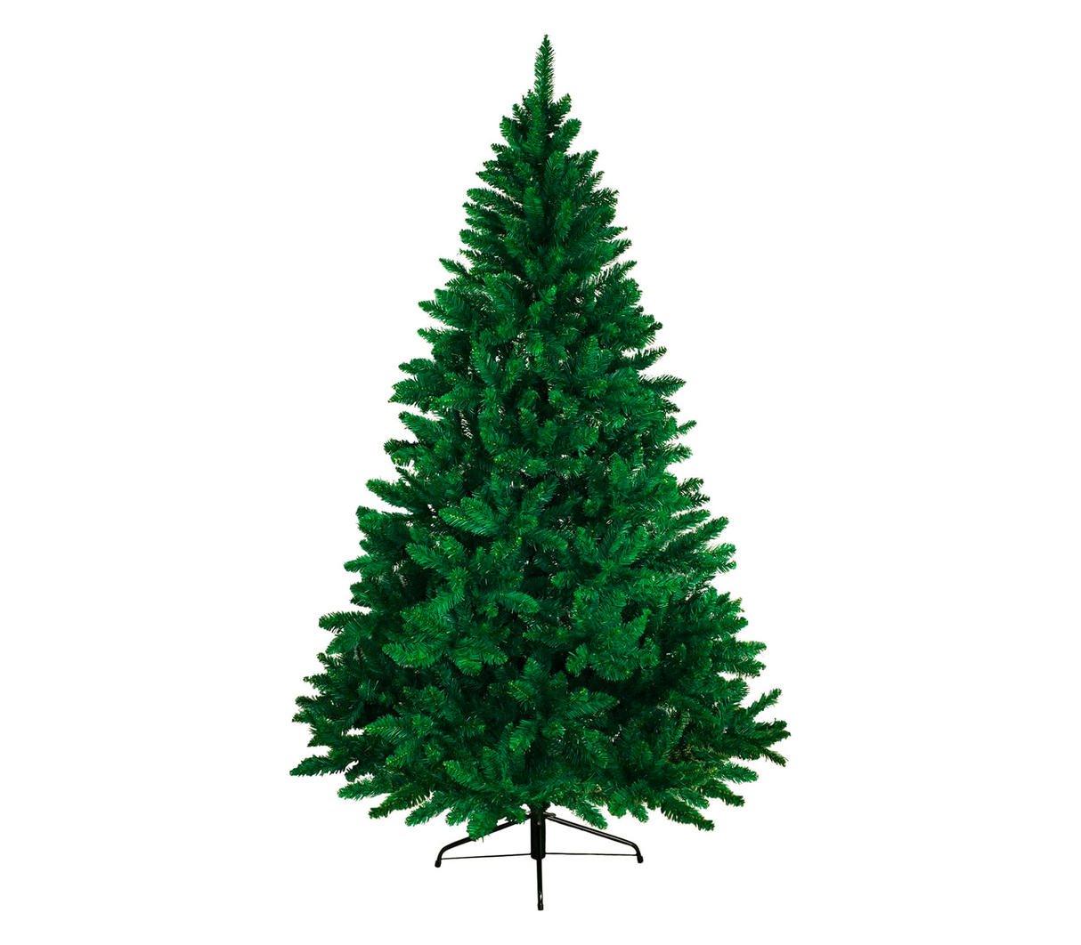 Árbol de navidad frondoso en pvc 210 cm verde Powerfik