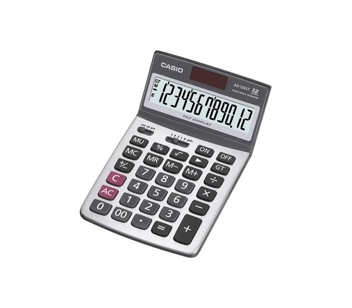 Calculadora de escritorio 12 dígitos negro/gris Casio