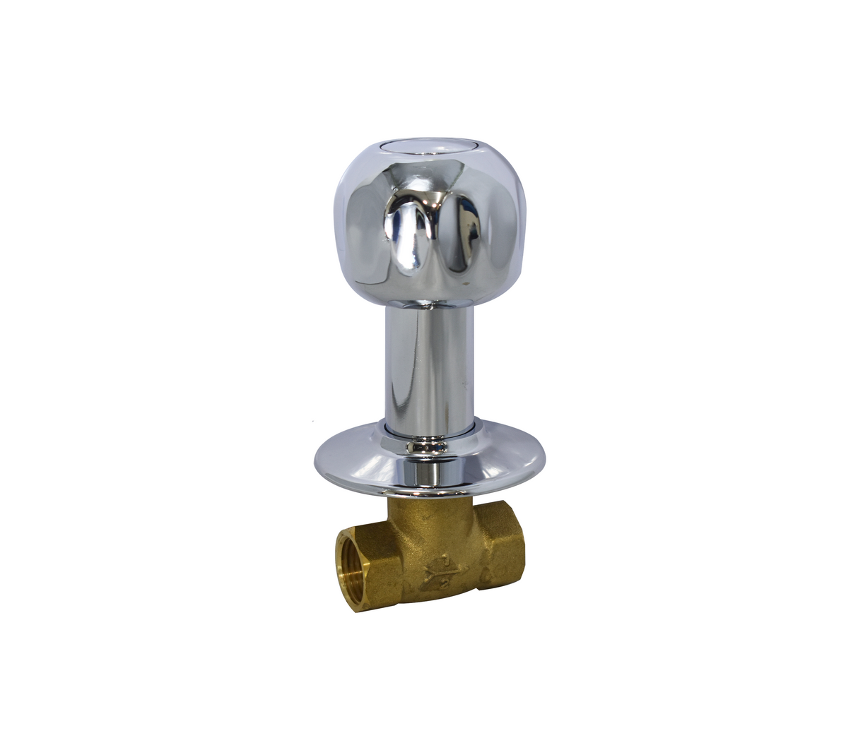 Llave de ducha individual 1/2" 100% bronce/cromado plata blue Faguax