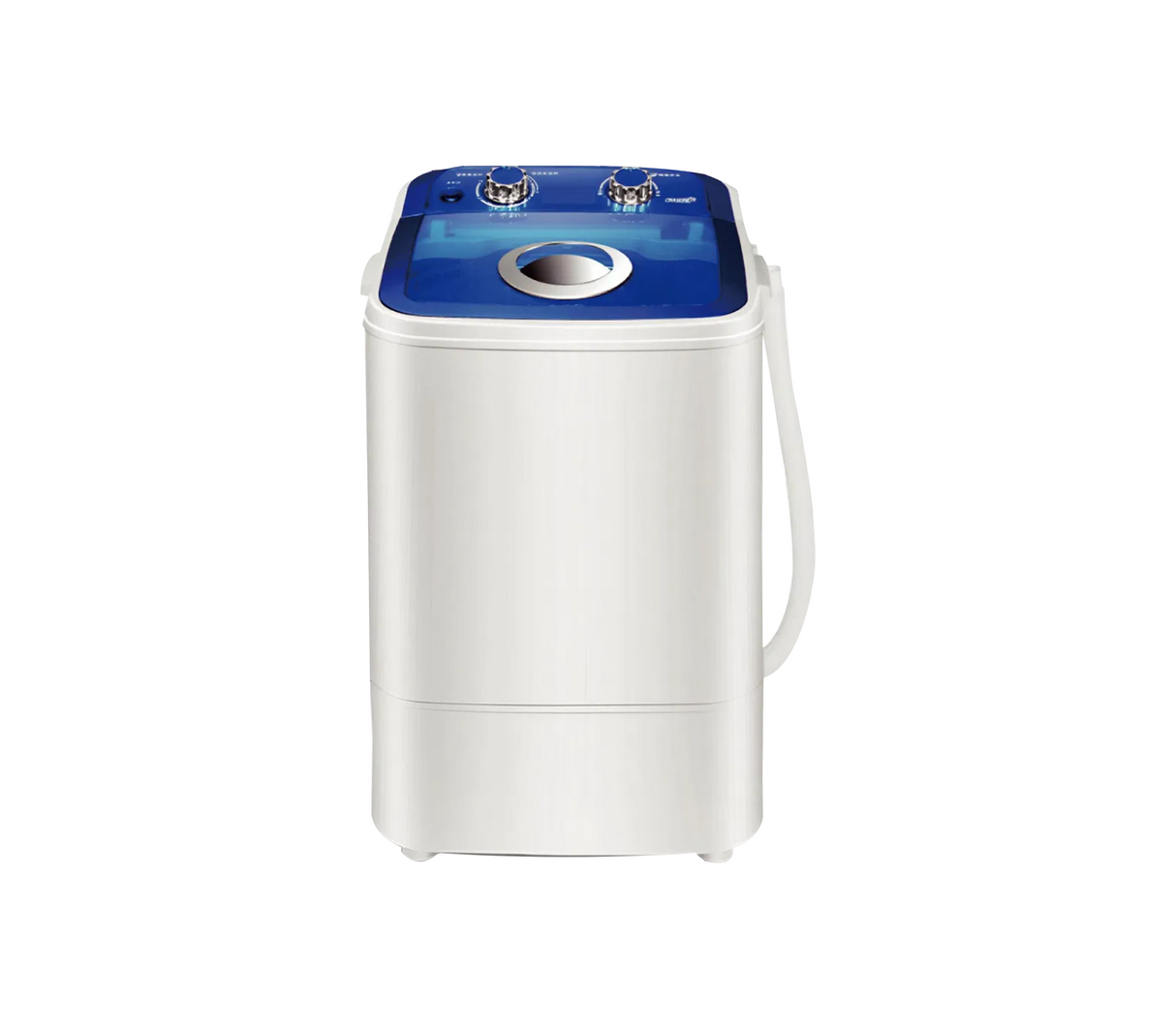 Lavadora semiautomática 4.6kg blanca c/tapa azul Powerfik