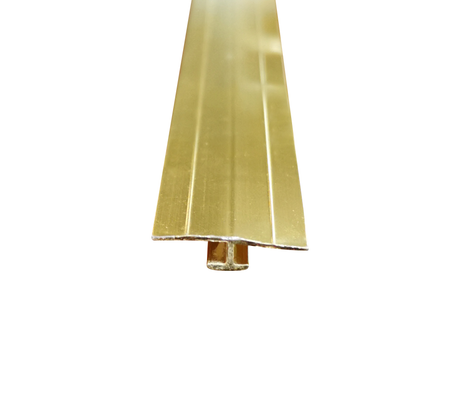 Perfil de aluminio H line 2.45m gold Powerfik