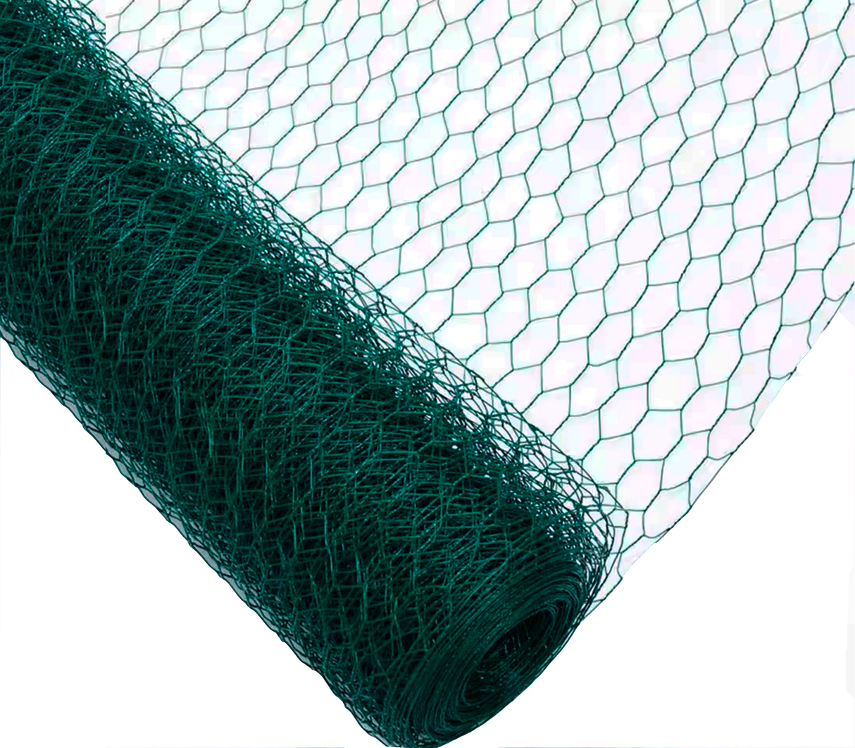 Malla hexagonal electrogalvanizada recubierta pvc 3/4" x 45m x 1m cod.5-341-2 Zasc