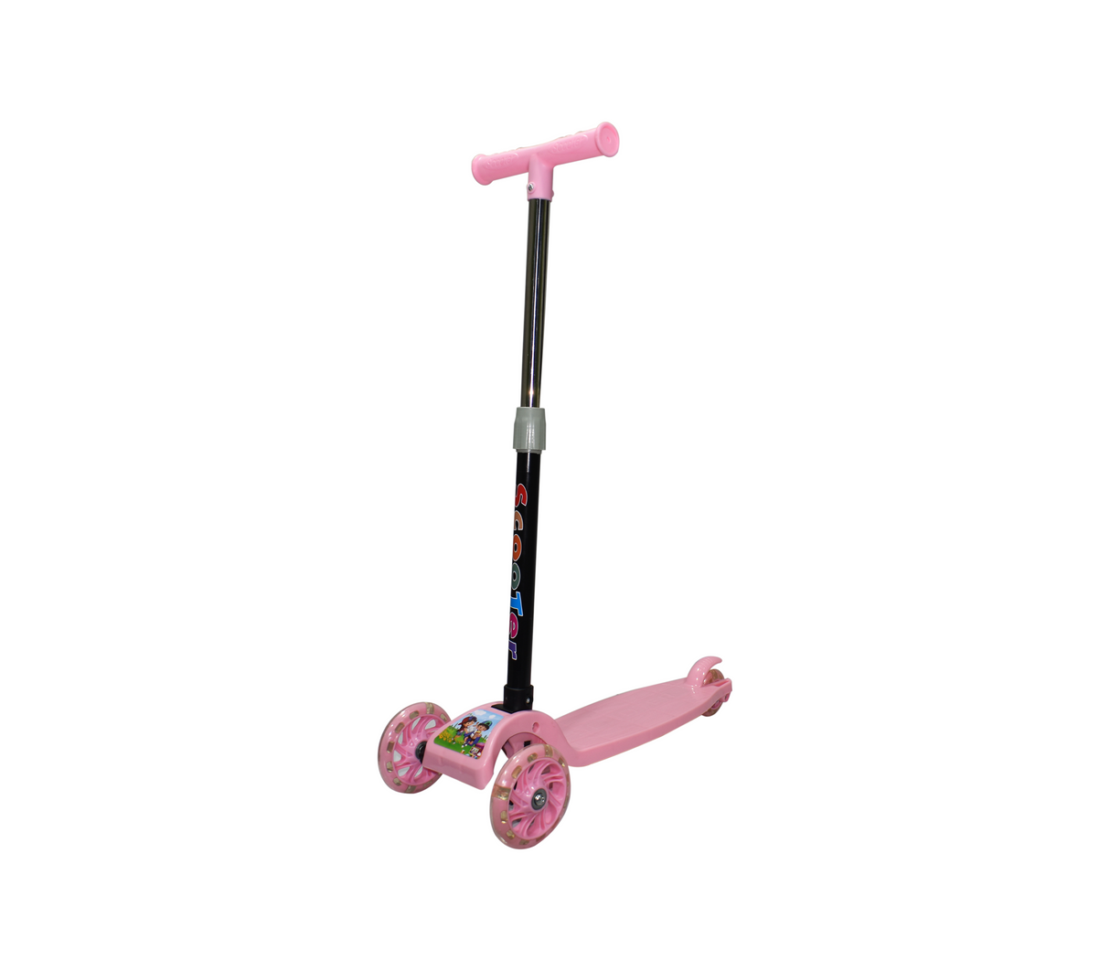 Monopatin 3 ruedas sencilla rosado scooter Mo Import