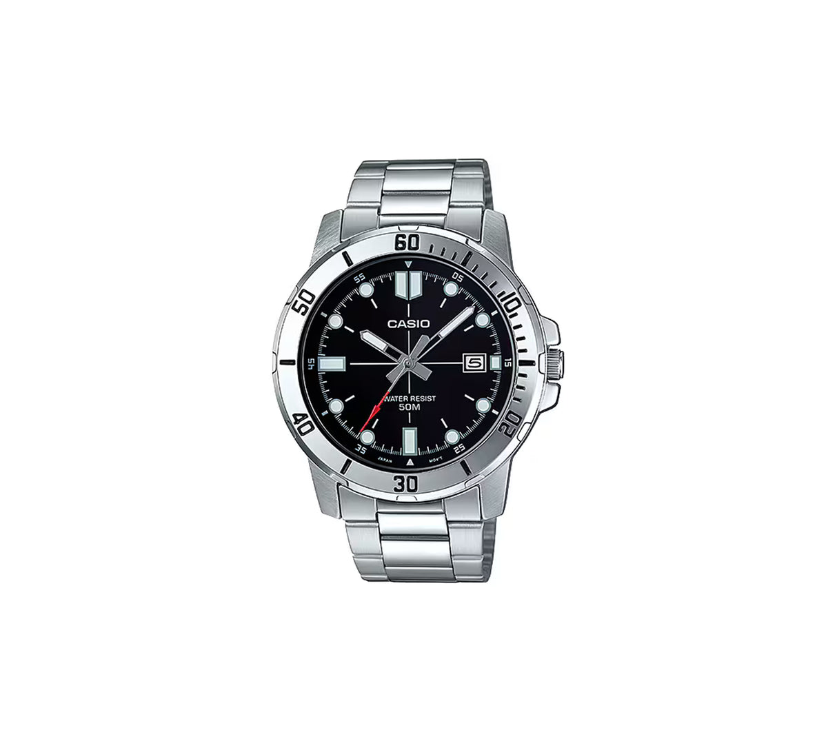 Reloj análogo casual para caballero acero inoxidable Casio