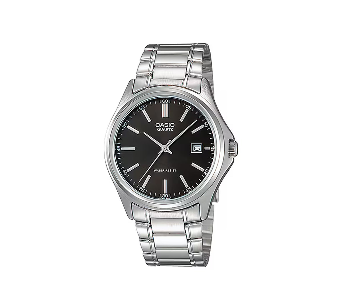 Reloj análogo casual para caballero plateado/negro Casio