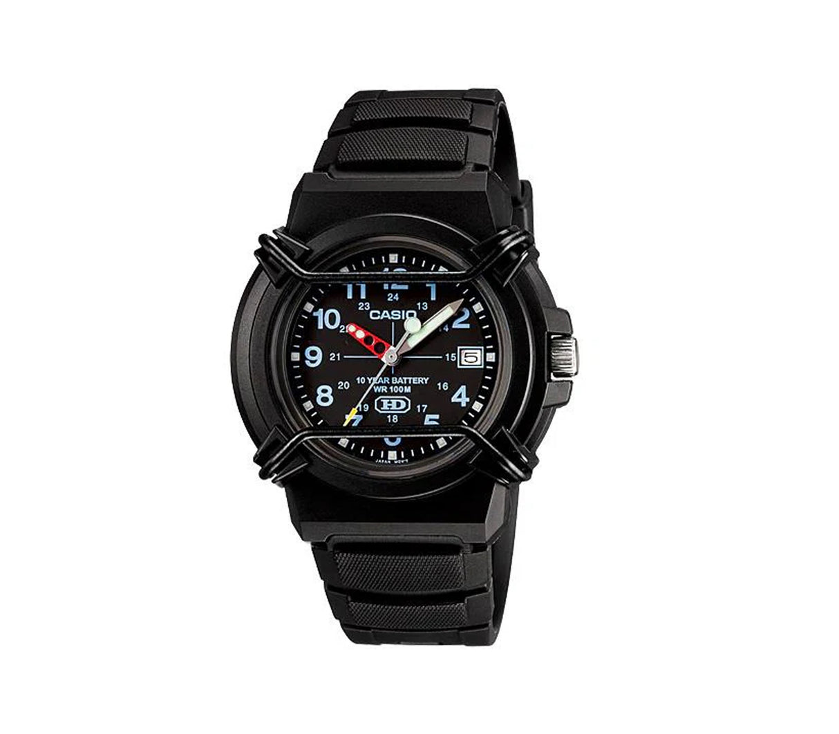 Reloj análogo negro/negro/azul Casio