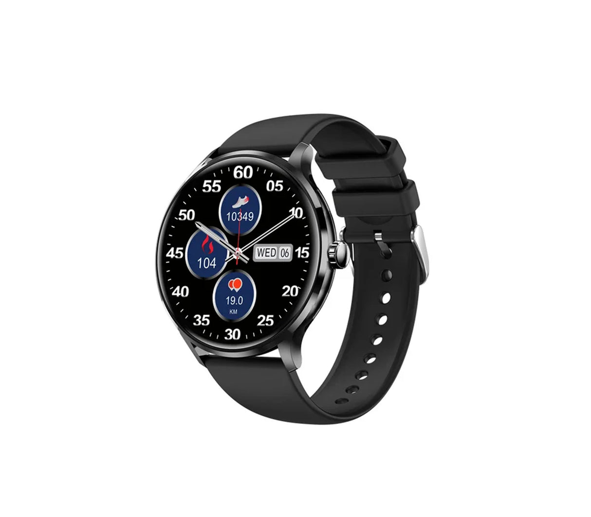 Reloj inteligente Smartwatch QS80 Negro Powerfik