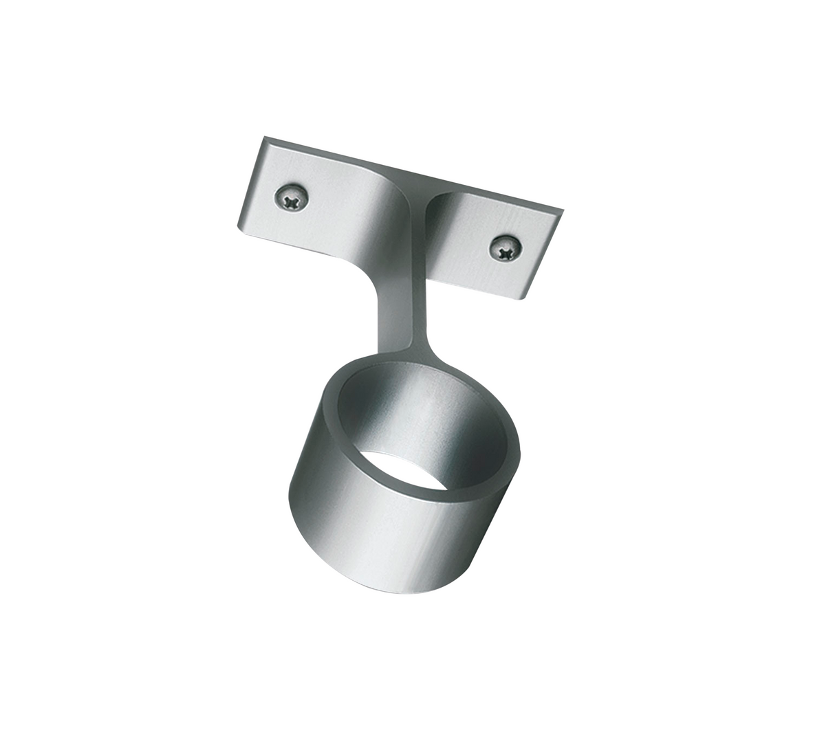 Soporte cilíndrico intermedio aluminio mate 19mm Tauro