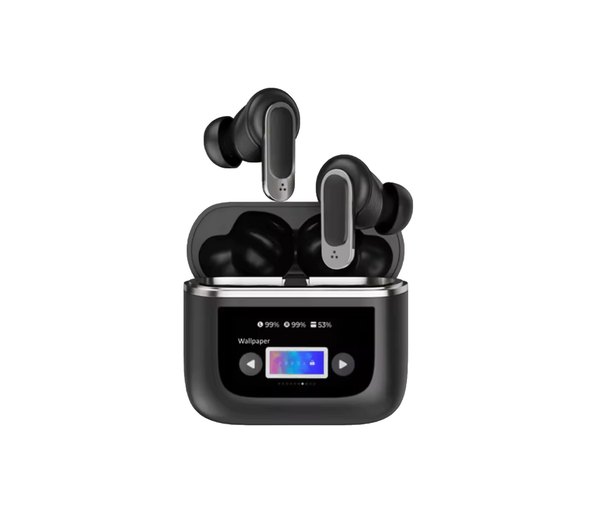 Audífonos bluetooth 5.3 Earbuds negro Powerfik