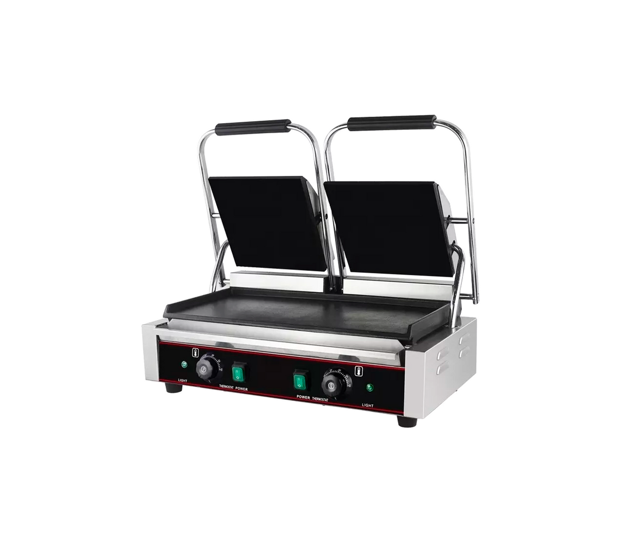 Plancha eléctrica industrial doble 810-2b 220v Roccia