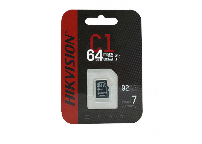 Memoria microSD / Clase 10 de 64 GB / Especializada Para Videovigilancia /  Compatibles con cámaras HIKVISION ⋆ Distribuidor de Seguridad Electronica