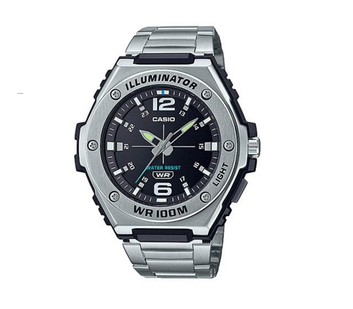 Reloj Análogo Plateado/Negro MWA-100HD-1AV Casio