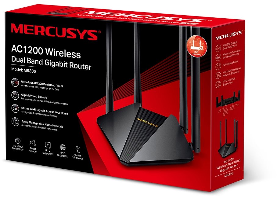 Router Inalámbrico Dual Band MR30G Mercusys